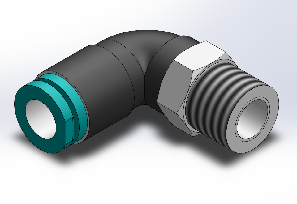 气管弯头快接头